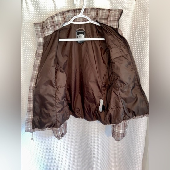 Women’s The North Face lightweight brown plaid Jacket size Small‎ - Picture 8 of 16